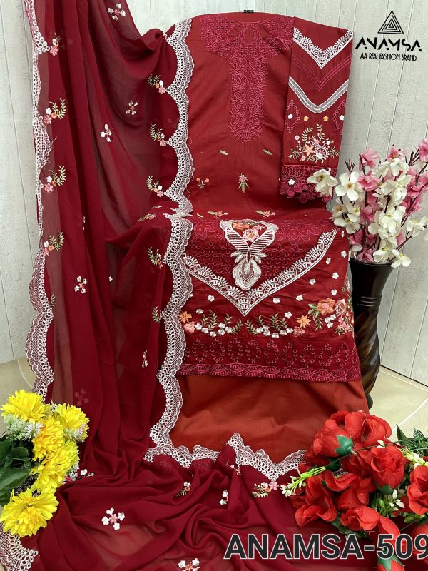 ANAMSA 509 PAKISTANI SUITS WHOLESALE