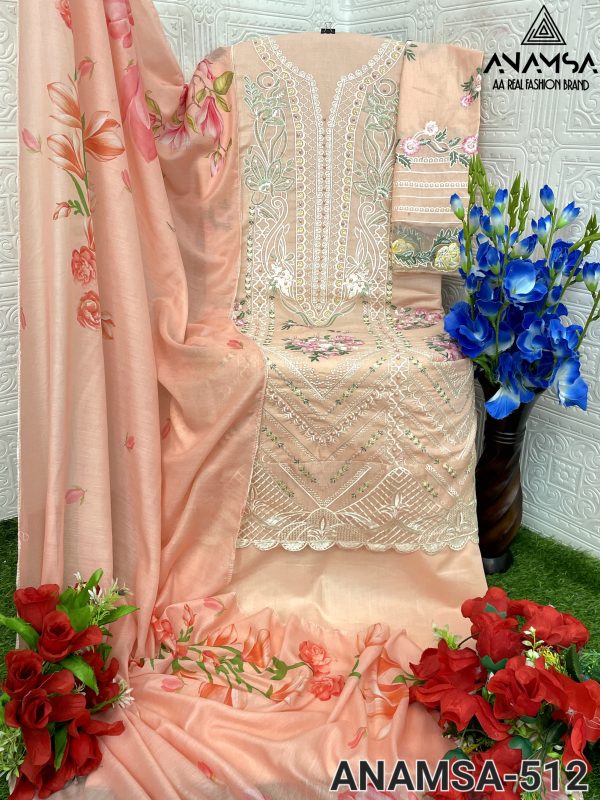 ANAMSA 512 PAKISTANI SUITS WHOLESALE