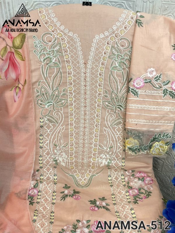 ANAMSA 512 PAKISTANI SUITS WHOLESALE