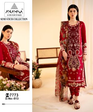 ANAMSA 513 PAKISTANI SUITS WHOLESALE