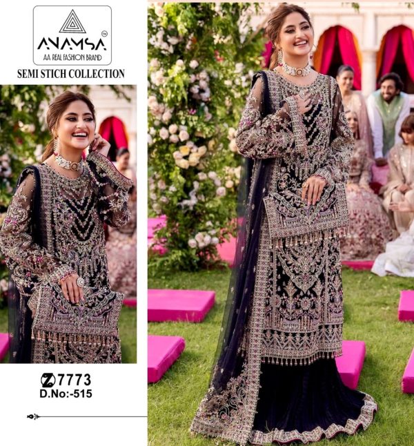 ANAMSA 515 PAKISTANI SUITS WHOLESALE