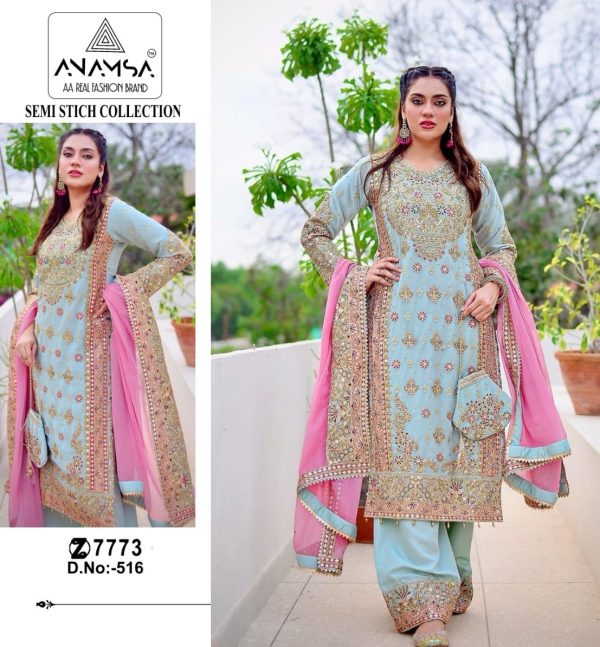 ANAMSA 516 PAKISTANI SUITS IN INDIA