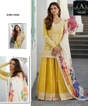 AZURE 15020 PAKISTANI SUITS WHOLESALE