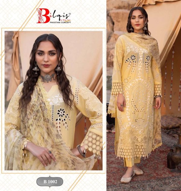 BILQIS B 1002 COTTON SUITS WHOLESALE