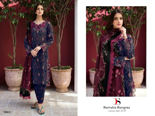 DEEPSY SUITS RAMSHA RANGREZ LUXURY LAWN 24-3