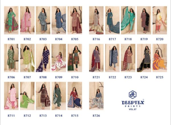 DEEPTEX PRINTS MISS INDIA VOL 87