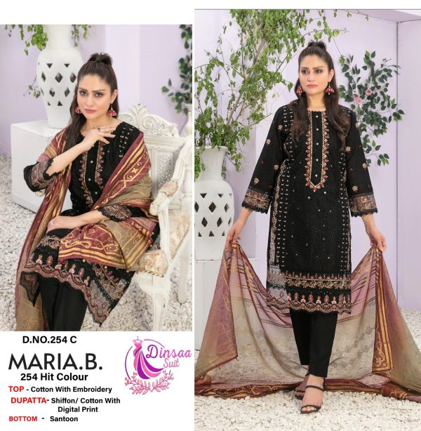 DINSAA SUIT 254 C MARIA B PAKISTANI SUITS