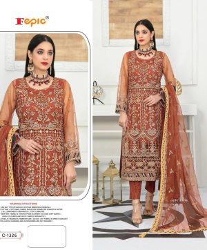 FEPIC C 1326 ROSEMEEN PAKISTANI SUITS