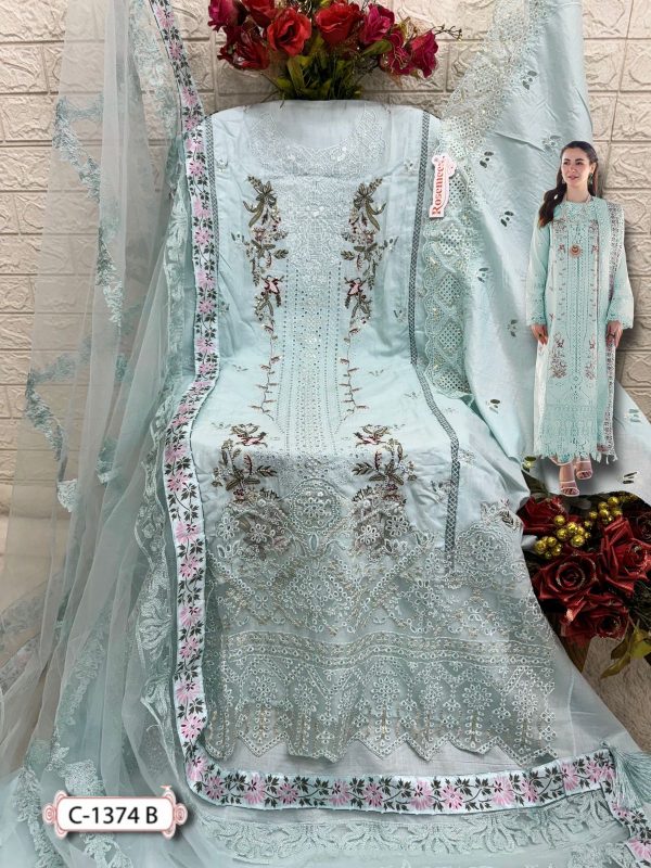 FEPIC C 1374 ROSEMEEN PAKISTANI SUITS IN INDIA