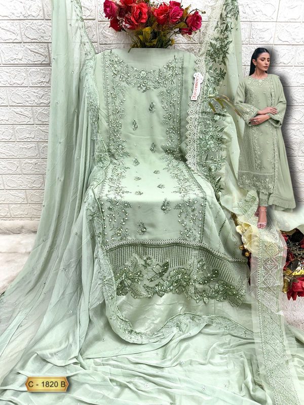 FEPIC C 1820 B ROSEMEEN PAKISTANI SUITS