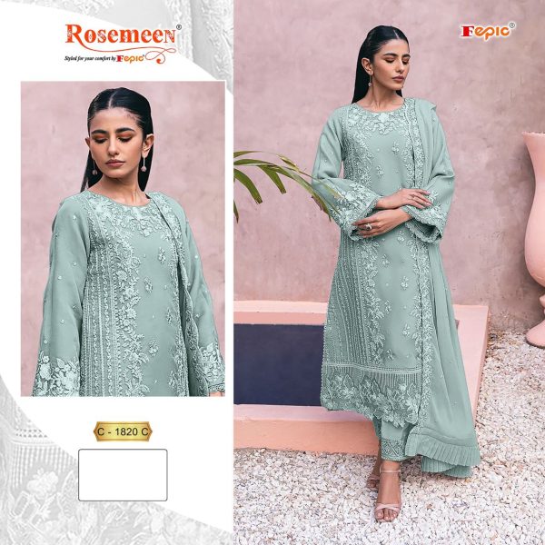 FEPIC C 1820 C ROSEMEEN PAKISTANI SUITS