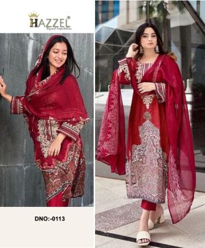 HAZZEL 0113 PAKISTANI SUITS WHOLESALE