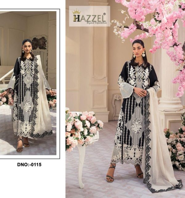 HAZZEL 0115 PAKISTANI SUITS IN INDIA