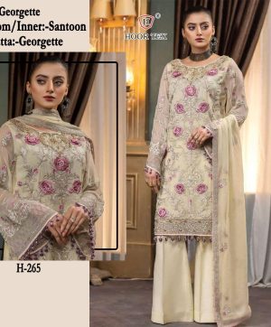 HOOR TEX H 265 PAKISTANI SUITS WHOLESALE