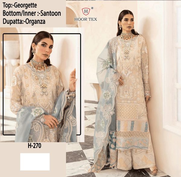 HOOR TEX H 270 PAKISTANI SUITS WHOLESALE