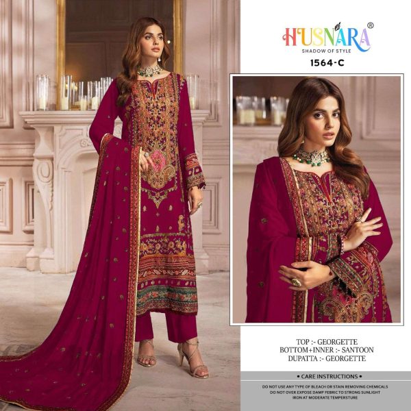 HUSNARA 1564 C PAKISTANI SALWAR SUITS