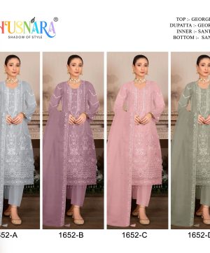 HUSNARA 1652 A B C D PAKISTANI SUITS IN INDIA