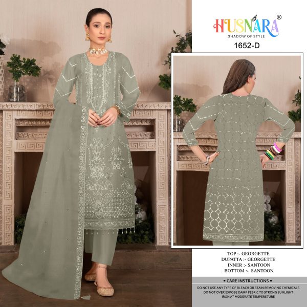 HUSNARA 1652 A B C D PAKISTANI SUITS IN INDIA