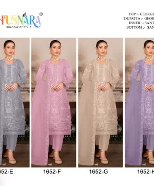 HUSNARA 1652 E F G H PAKISTANI SUITS IN INDIA