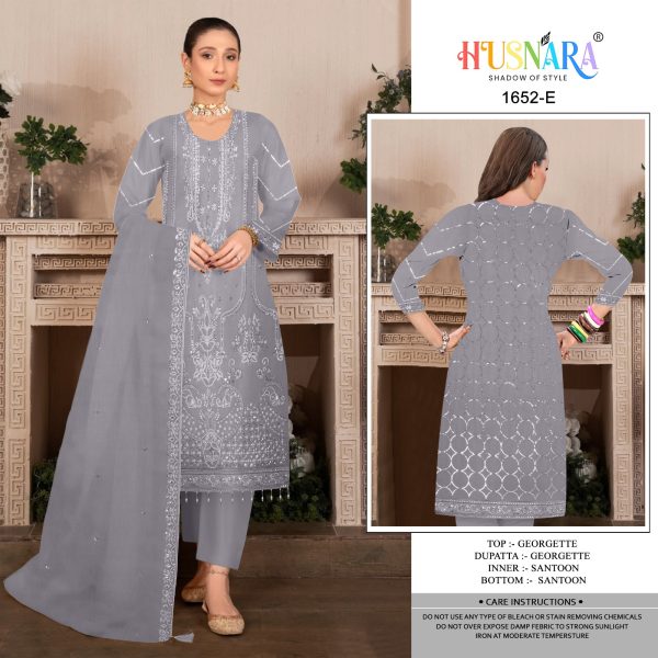 HUSNARA 1652 E F G H PAKISTANI SUITS IN INDIA