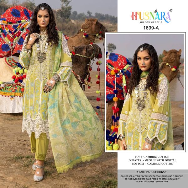 HUSNARA 1699 A PAKISTANI SUITS WHOLESALE