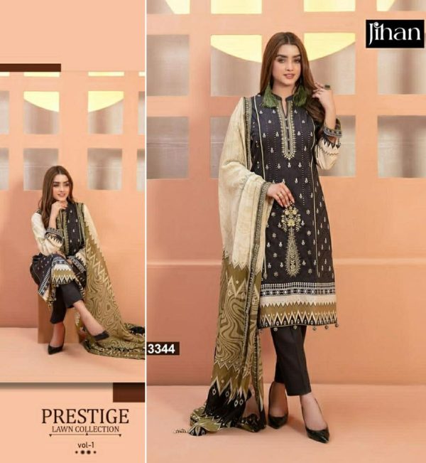 JIHAN 3344 PRESTIGE VOL 1 PAKISTANI SUITS