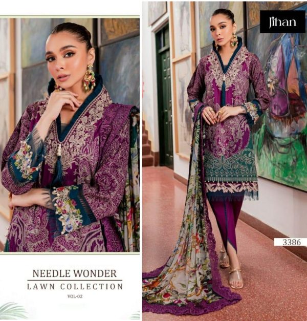 JIHAN 3386 NEEDLE WONDER VOL 2 COTTON SUITS