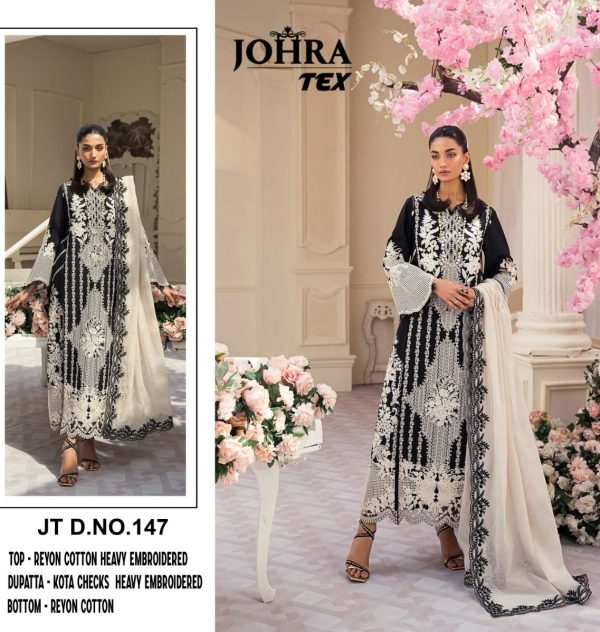 JOHRA TEX JT 147 RAYON PAKISTANI SUITS