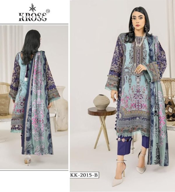 KROSS KULTURE KK 2015 B PAKISTANI COTTON SUITS