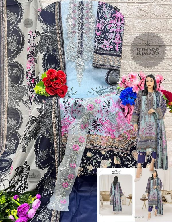 KROSS KULTURE KK 2015 B PAKISTANI COTTON SUITS