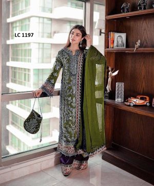 LC 1197 C DESIGNER SALWAR SUITS WHOLESALE