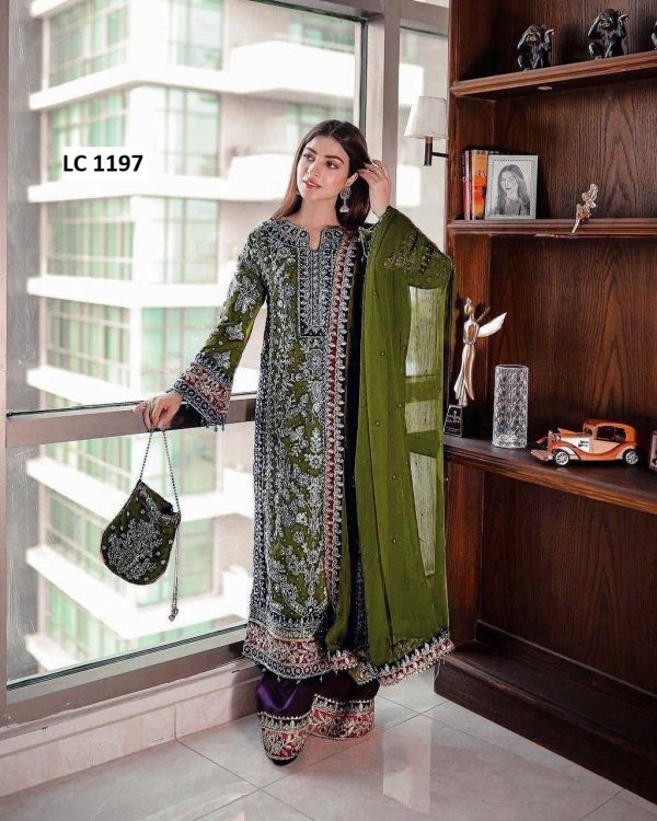 LC 1197 C DESIGNER SALWAR SUITS WHOLESALE