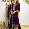 LC 918 DESIGNER VELVET SUITS WHOLESALE