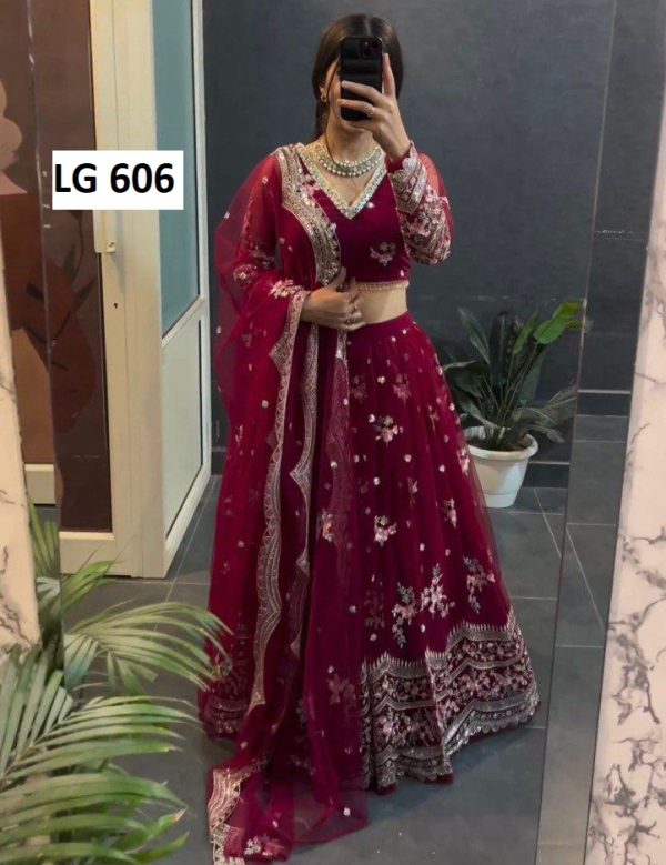 LG 606 A DESIGNER LEHENGA CHOLI WHOLESALE