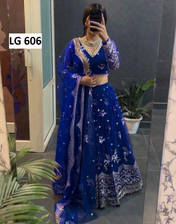 LG 606 B DESIGNER LEHENGA CHOLI WHOLESALE