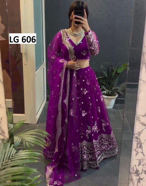 LG 606 C DESIGNER LEHENGA CHOLI WHOLESALE