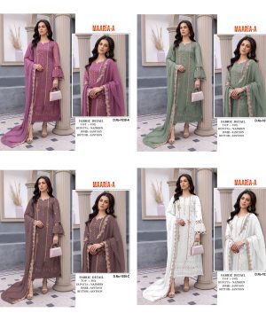 MAARIA A 1038 A B C D PAKISTANI SALWAR SUITS