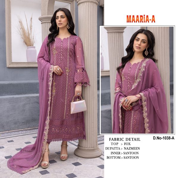 MAARIA A 1038 A B C D PAKISTANI SALWAR SUITS