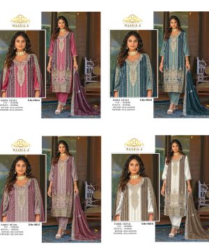 MAARIA A 1083 A B C D PAKISTANI SUITS IN INDIA