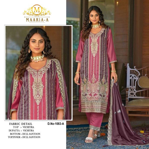 MAARIA A 1083 A B C D PAKISTANI SUITS IN INDIA