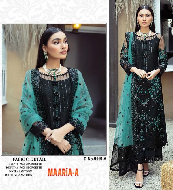 MAARIA A 9119 A B C D SALWAR SUITS WHOLESALE