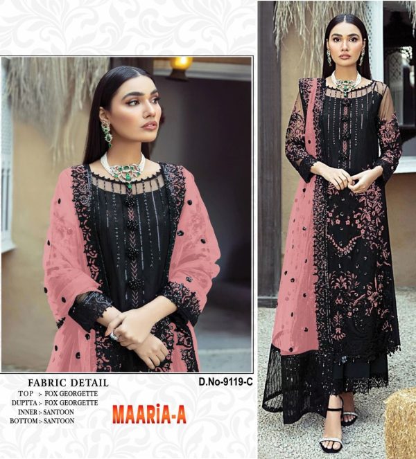 MAARIA A 9119 A B C D SALWAR SUITS WHOLESALE