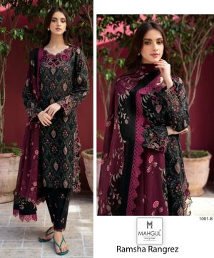 MAHGUL 1001 B RAMSHA RANGREZ SALWAR SUITS