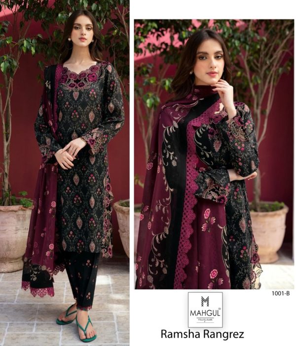 MAHGUL 1001 B RAMSHA RANGREZ SALWAR SUITS