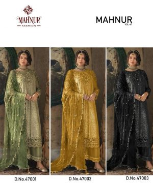 MAHNUR FASHION 47001 47002 47003 VOL 47 SALWAR SUITS