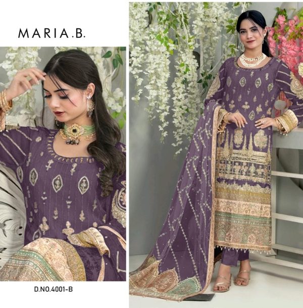 MARIA B 4001 B PAKISTANI SUITS WHOLESALE