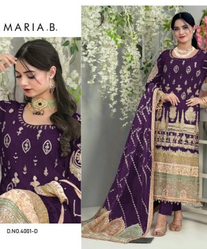 MARIA B 4001 D PAKISTANI SUITS WHOLESALE