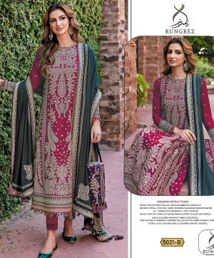 RUNGREZ 5021 B PAKISTANI SUITS WHOLESALE