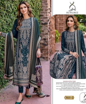 RUNGREZ 5021 C PAKISTANI SUITS WHOLESALE