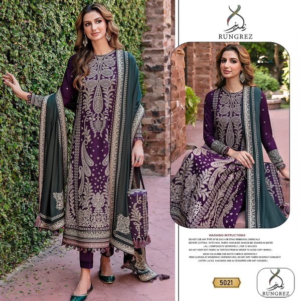 RUNGREZ 5021 PAKISTANI SUITS WHOLESALE